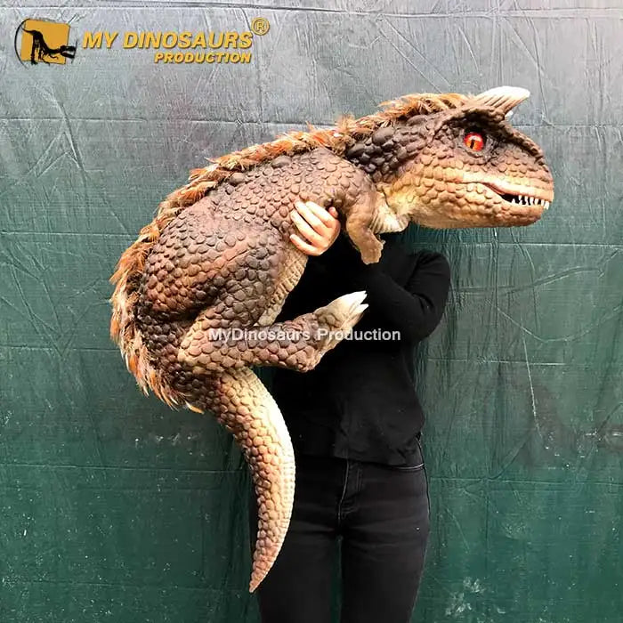 MY Dino S044 Animatronic Dragon Puppet Dinosaur Puppet Baby Carnotaurus