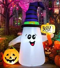 GOOSH 12.8 FT Halloween Inflatables Clown Archway Indoor & Outdoor Party Decor Built-in LEDs for Garden Lawn Yard Decorations
