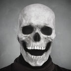 Full-Head Skull Mask with Movable Jaw