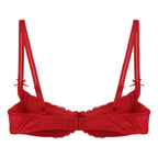 Lace Underwire Half-Cup Push-Up Bra