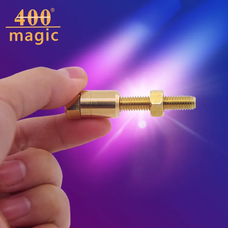 JM-171 Micro Psychic Magic Tricks Self-rotation Nut Mind Screw Metal Magic Props Magicians Close-up Magic Unisex Includes