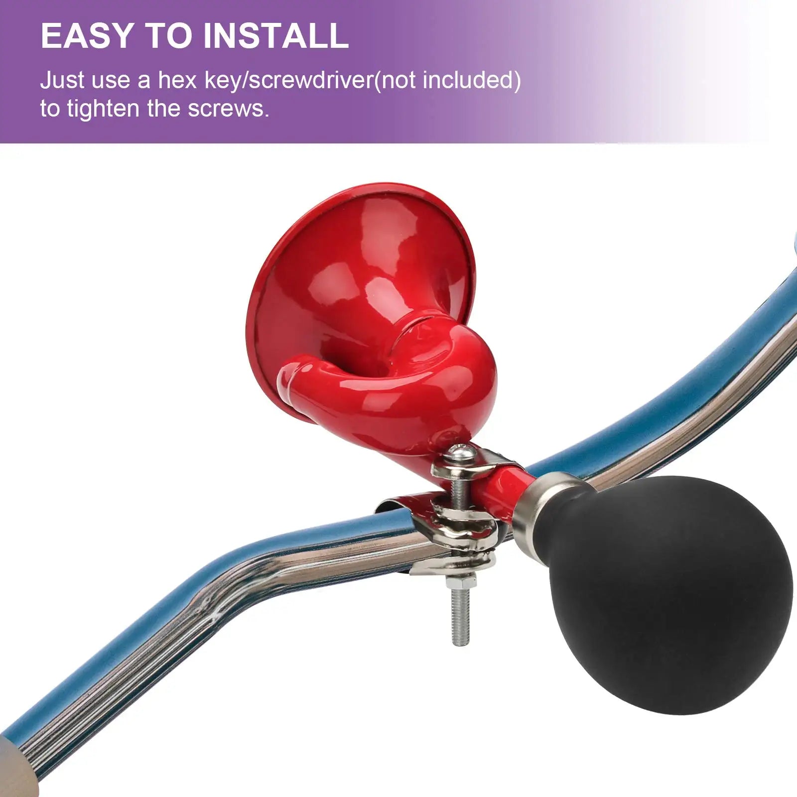 SeeMore Fit for 22.2mm Handlebar Metal Squeeze Clown Bugle Bike Bugle Horn Bicycle Bell - Big Tim's Magic Emporium
