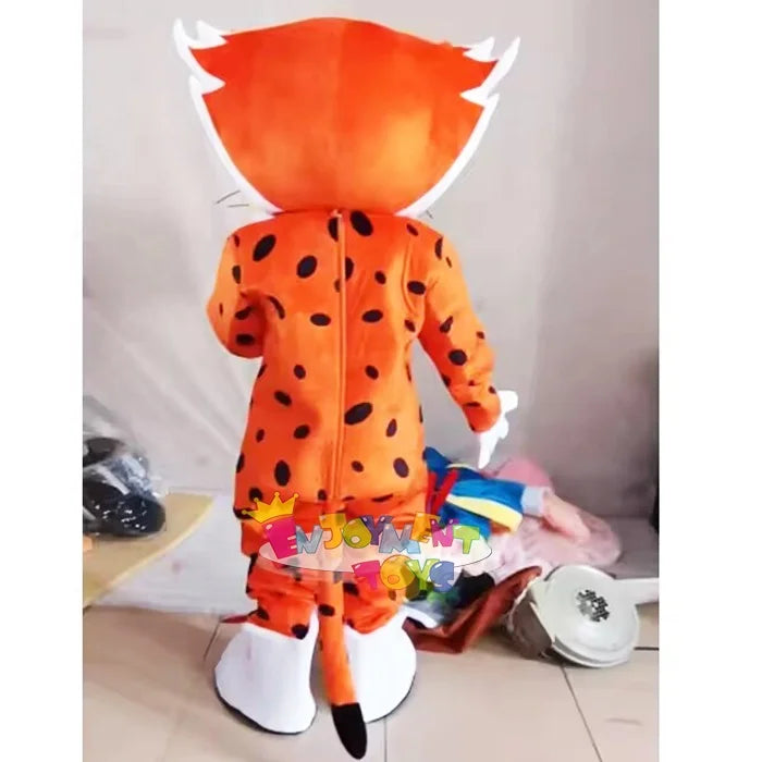 Furry Chester Cheetah Animal Mascot Costume for Adult Size Cosplay for Carnival Feast Party Game