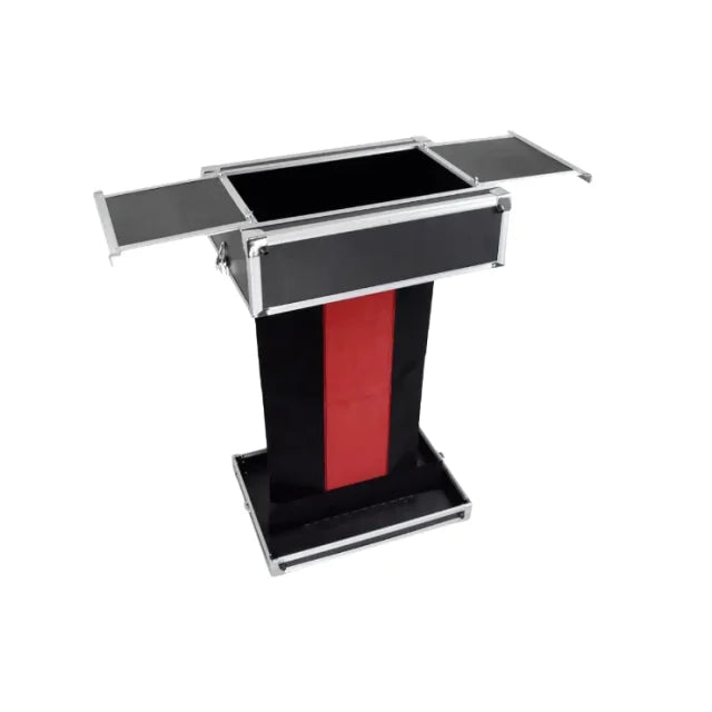 Magic Prop Carrying Case & Fold-up Table Base Folding Table with Bag for Magicians Metal Close-up Magic
