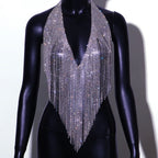 Dazzling Crystal Tassels Waist & Bikini Bra Body Chain Jewelry