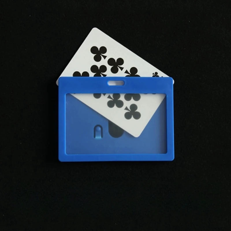 Startling Card Holder Card Magic Tricks Poker Appearing From Empty Frame Close up Magic Props Gimmick Illusions Beginner Fun