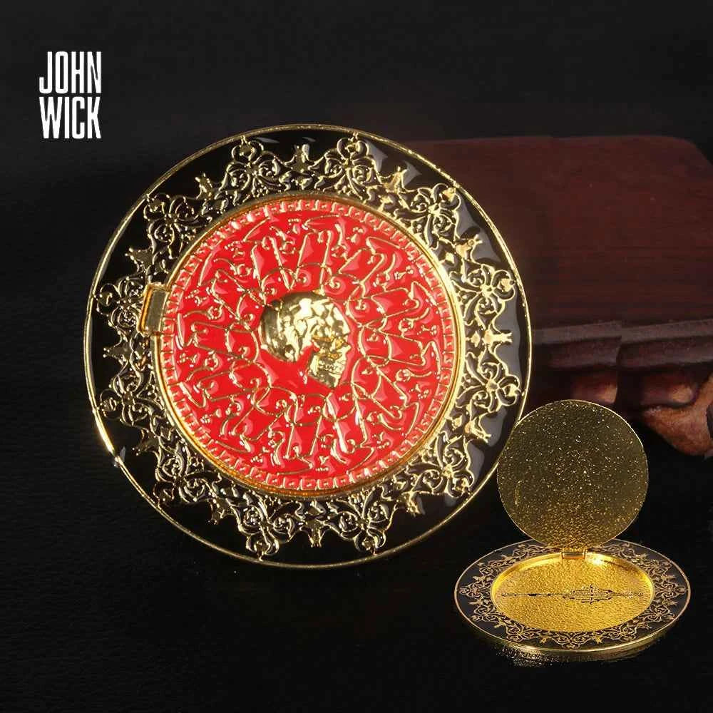Movie John Wick Can Open Coin Big Size Badge Sofia Blood Oath Marker Keanu Reeves Continental Hotel Adjudicator Cosplay Jewelry