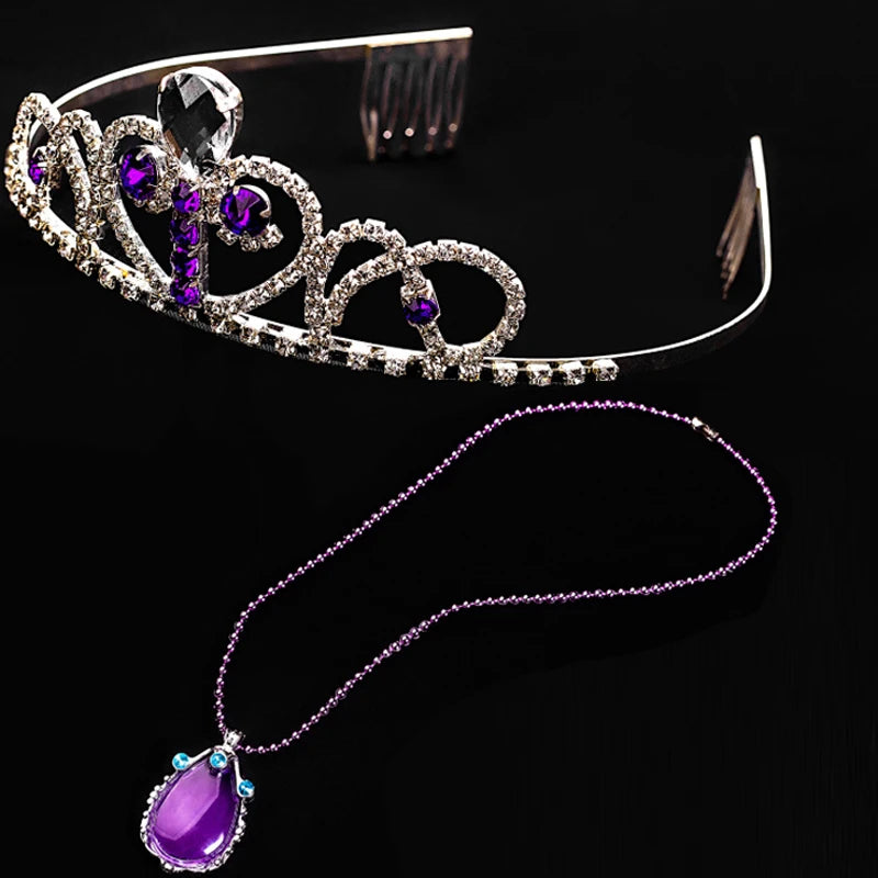 Princess Sofia Costume Set — Layered Dress, Crown & Necklace | Adult & Kids - Big Tim's Magic Emporium