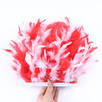 Fluffy Turkey Feathers Trim Ribbon Fringe