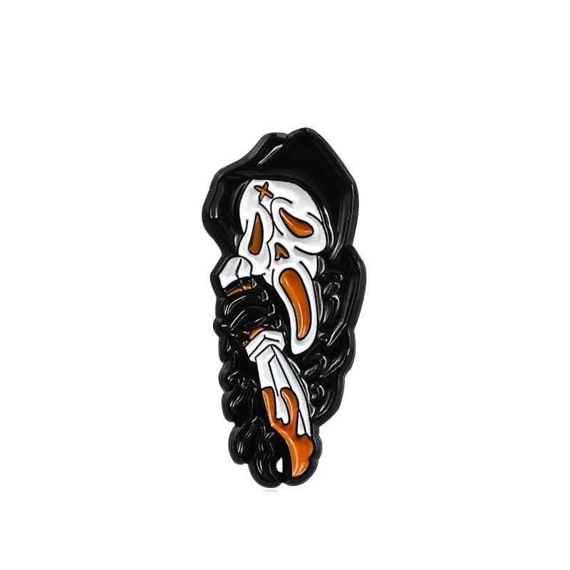 Trick-or-Treat Halloween Enamel Pin