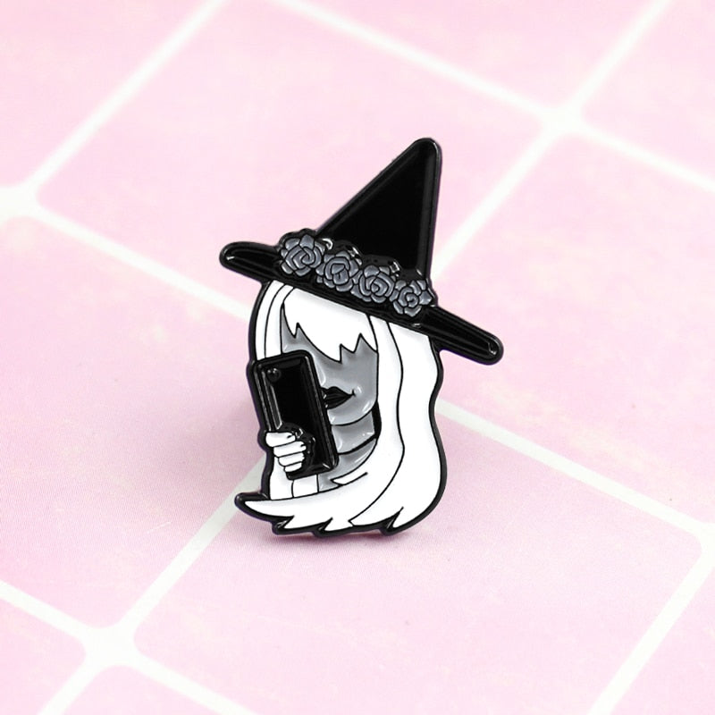 Trick-or-Treat Halloween Enamel Pin