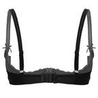 Lace Underwire Half-Cup Push-Up Bra