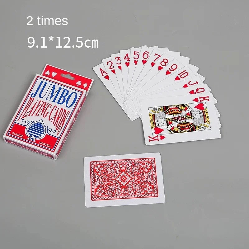 Super Large Creative Jumbo Poker Playing Cards Popular Funny Wedding Entertainment Game Accessory Casino Party Decorations - Big Tim's Magic Emporium
