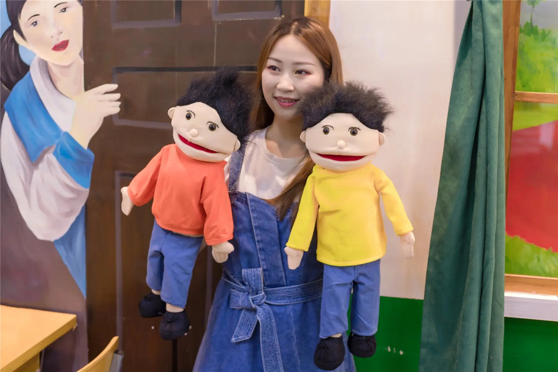Kindergarten Educational Hand Puppet For Boy Girl Large Plush Puppet Doll Story Language Plush Toy for Kids Christmas Gifts - Big Tim's Magic Emporium