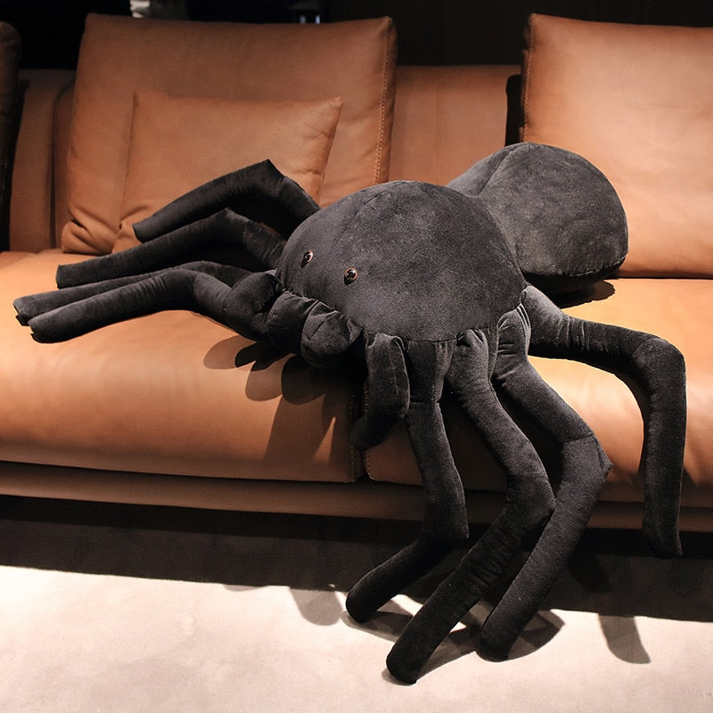 Black Spider Scary Toy for Halloween