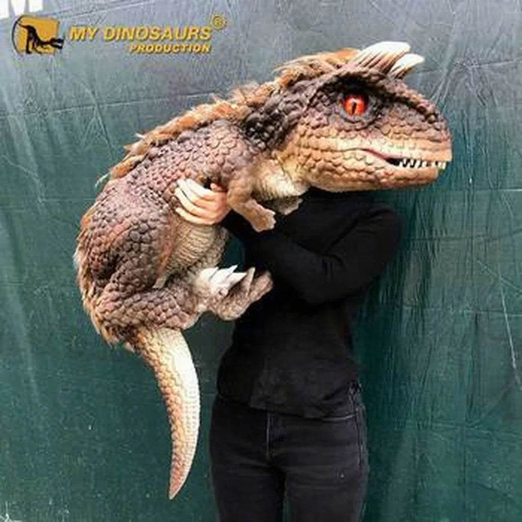 MY Dino S044 Animatronic Dragon Puppet Dinosaur Puppet Baby Carnotaurus