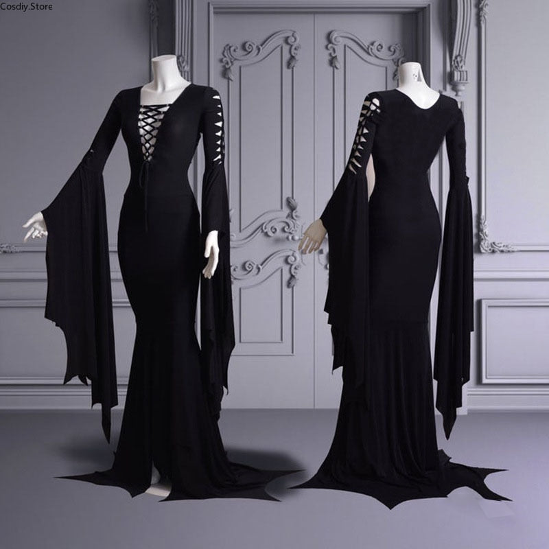 Witch Lace Up Halloween Gown for Women