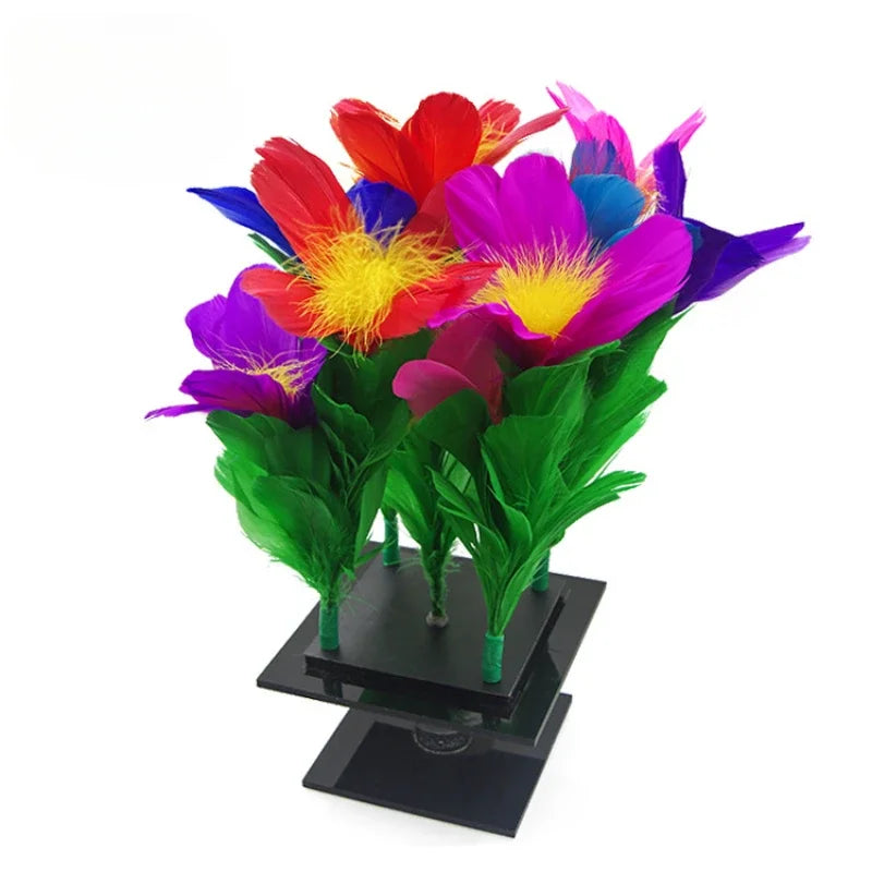 Transparent Box Transformation Flower Magic Prop Empty Box Flower Transformation Magic Stage Running Performance