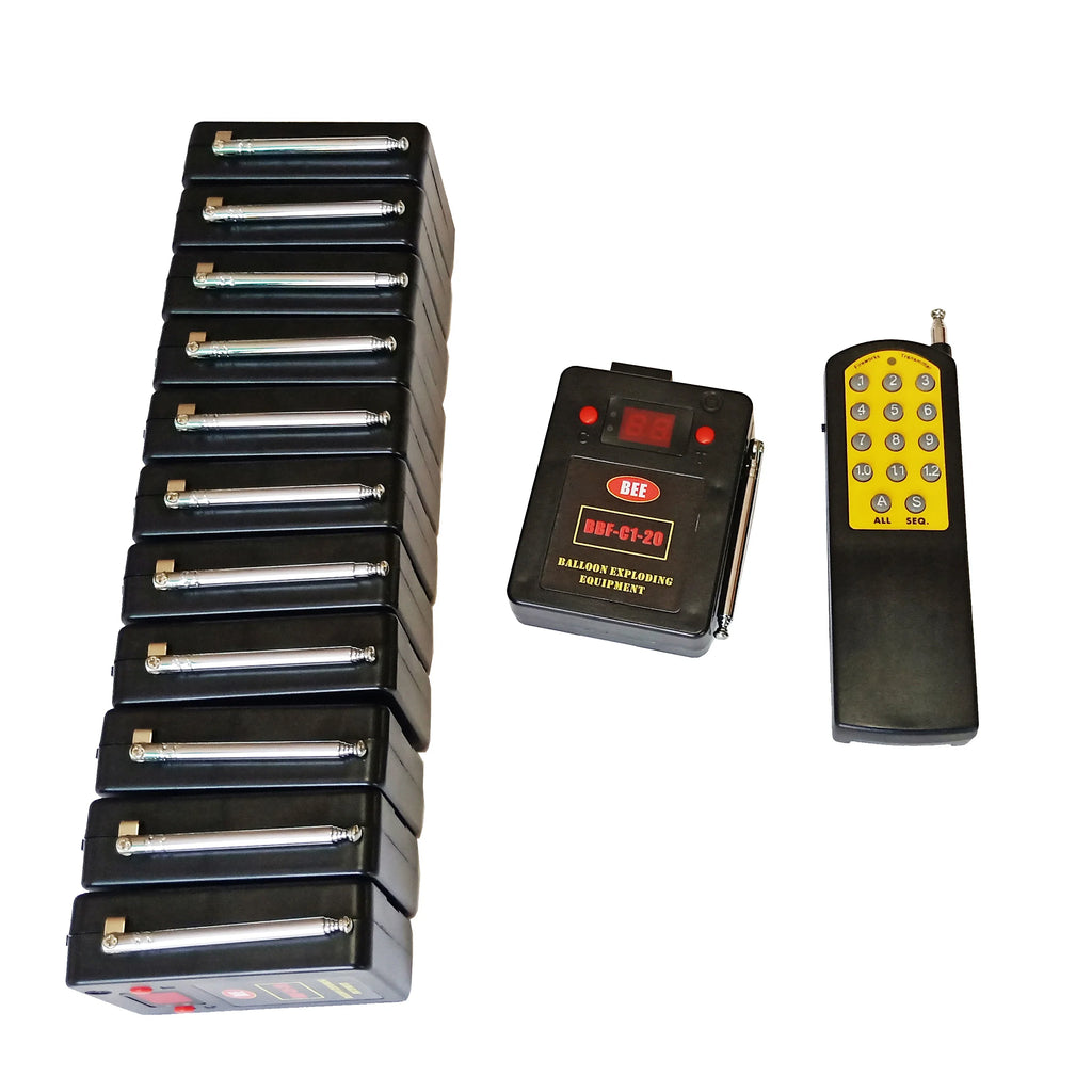12 Cue Remote Control Balloon Bursting & Exploding System for Wedding & Party Big Events Premium Promotional Party Supplies