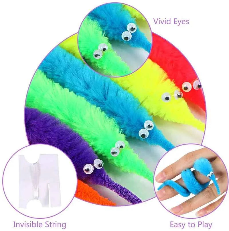 Funny Beginners Magical Props Sets Twisty Magic Worm Change Bag Pull Flower Make Things Appear Disappear Trick Toys for Children - Big Tim's Magic Emporium