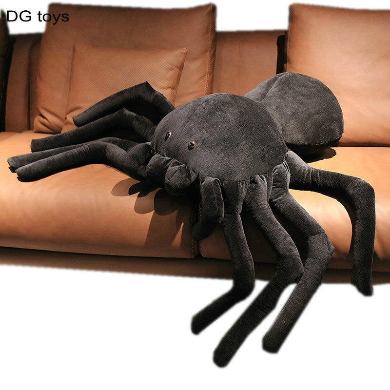 Black Spider Scary Toy for Halloween