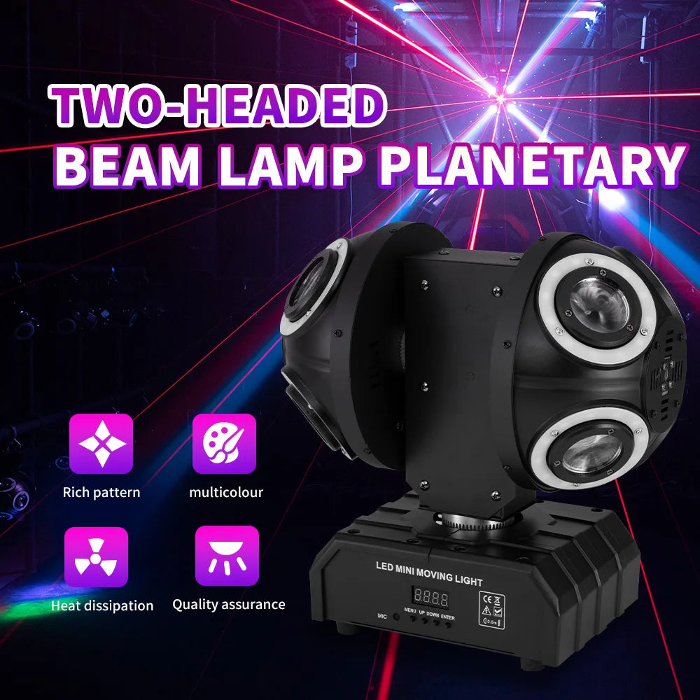 150W 4-in-1 Disco Club RGBW Beam Laser LED Moving Headlight Party Stage Magic Ball High-Power Stage Lighting Equipment Paytton