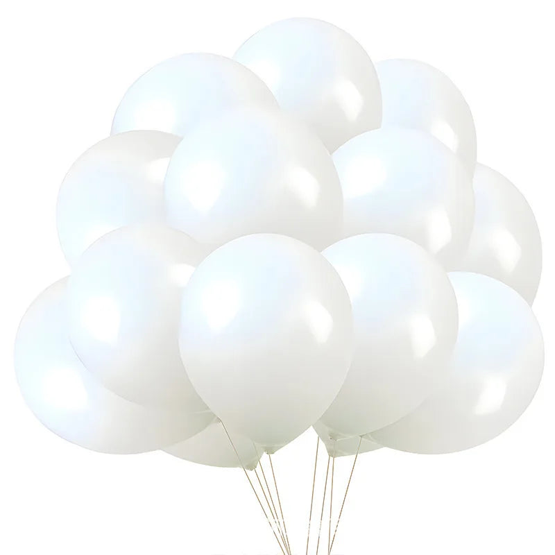 20pcs Pearl Latex Balloon Blue Helium Ball for Wedding Adult Birthday Party Baby Shower Graduation Chinese New Year Decoration