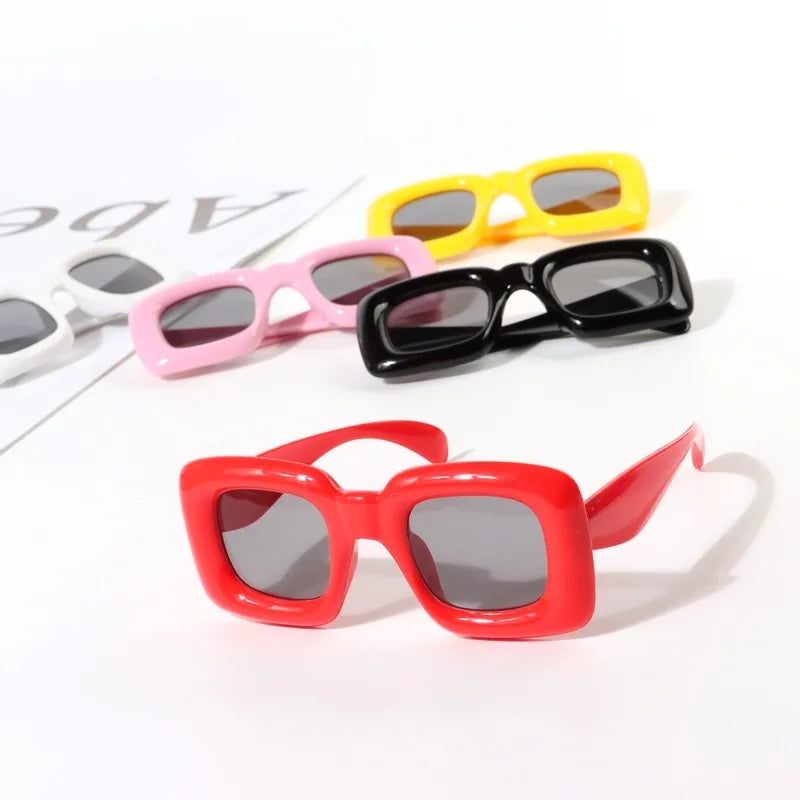 2023 Multi Colors New Unique Fashion Design Y2K Funny  Square Kids Baby Sunglasses for Decoration Eyewear - Big Tim's Magic Emporium