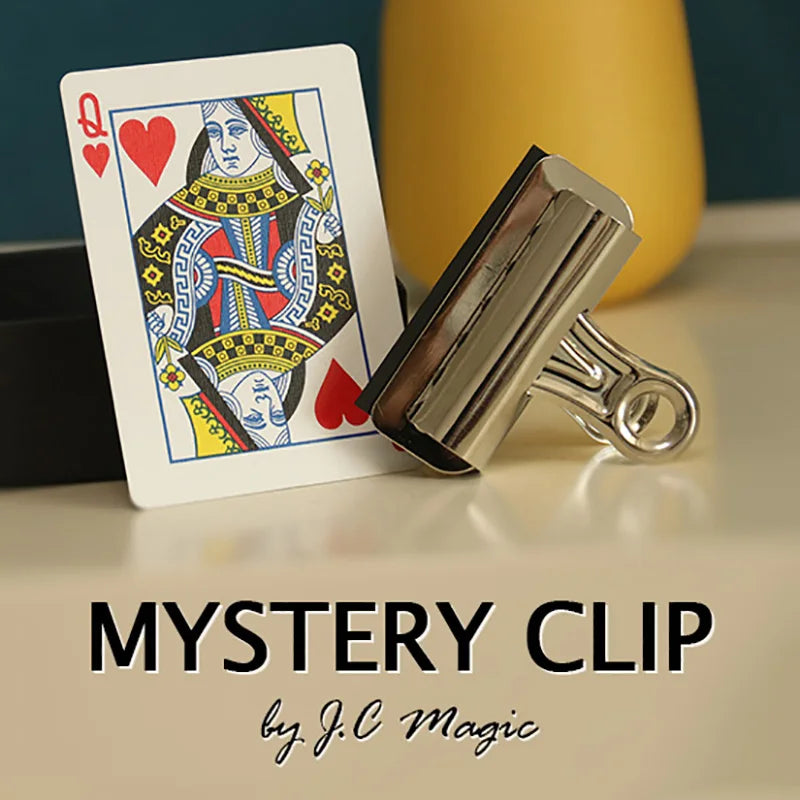 Mystery Clip by J.C Magic Tricks Props Clip Find the Chosen Card Prediction Magia Magician Close up Illusions Gimmicks Mentalism
