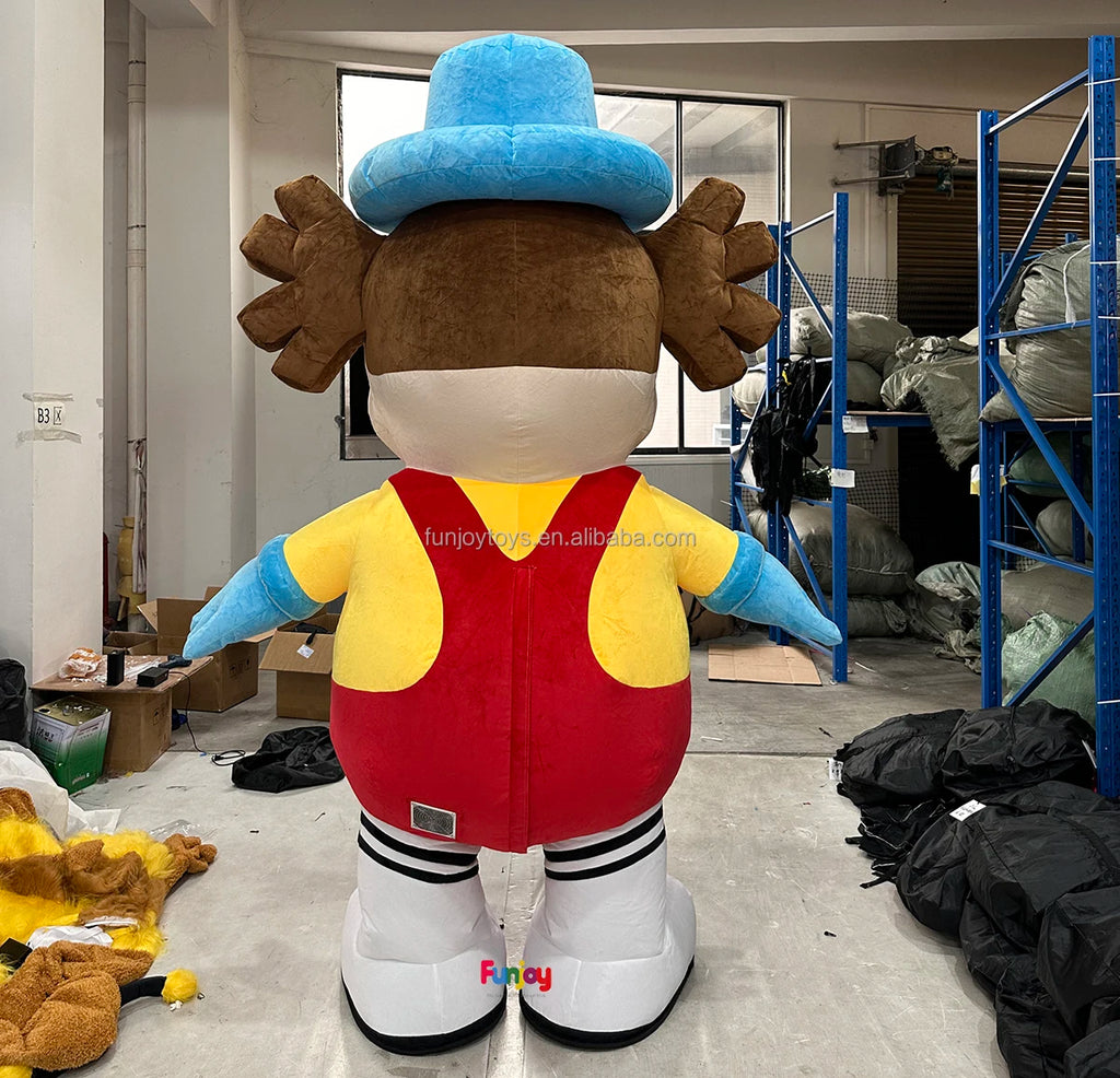 New Inflatable Adult Circus Clown Mascot Costume  Colorful Dance-Performance Outfit for Professional Clowns & Event Performers - Big Tim's Magic Emporium