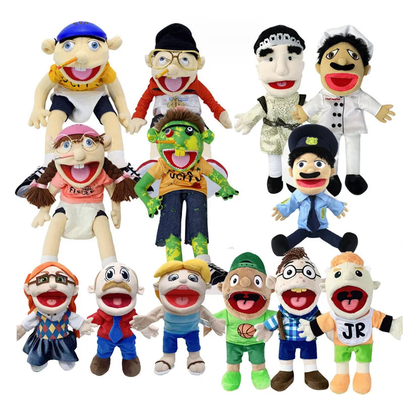 2023 Funny Human Soft Stuffed Plush Toy Educational Plush Toys Hand Puppet Jeffy Puppet