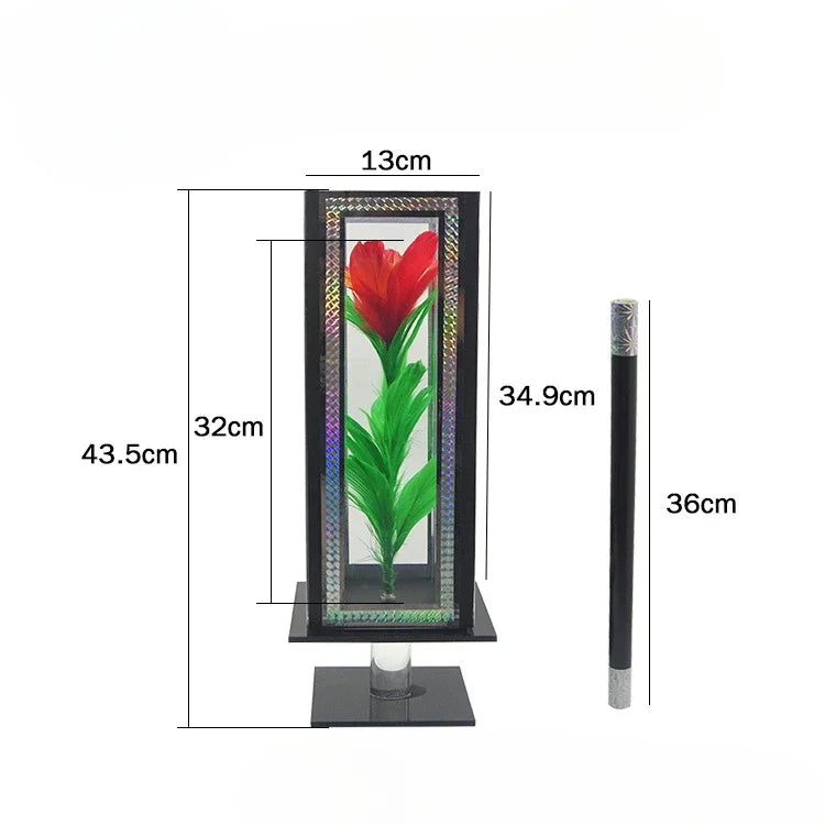 Transparent Box Transformation Flower Magic Prop Empty Box Flower Transformation Magic Stage Running Performance
