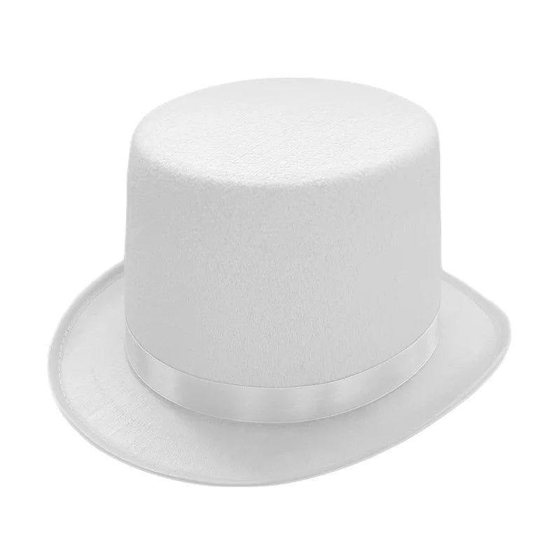 Stylish Top Hat for Adults Magician & Gentleman Formal Costume for Halloween Party & Cosplay Elegant Festive Party Hat