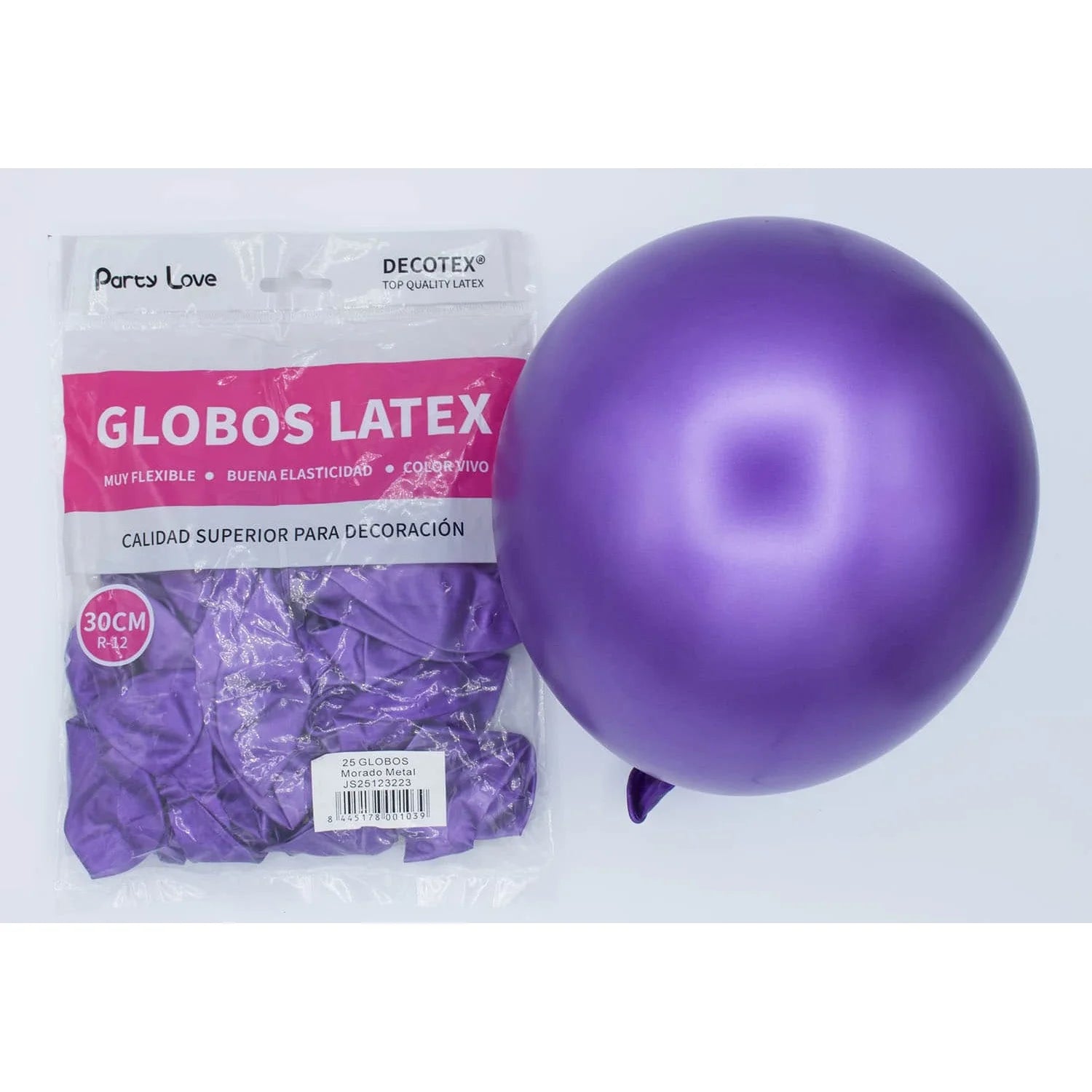 Party Love Latex Balloons 50cm Purple Chrome for Adults Birthday Party Decorations