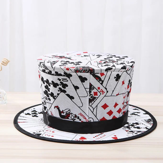 Folding Top Hat With Gimmick Magic Trick Costume Accessory Stage Prop Magician