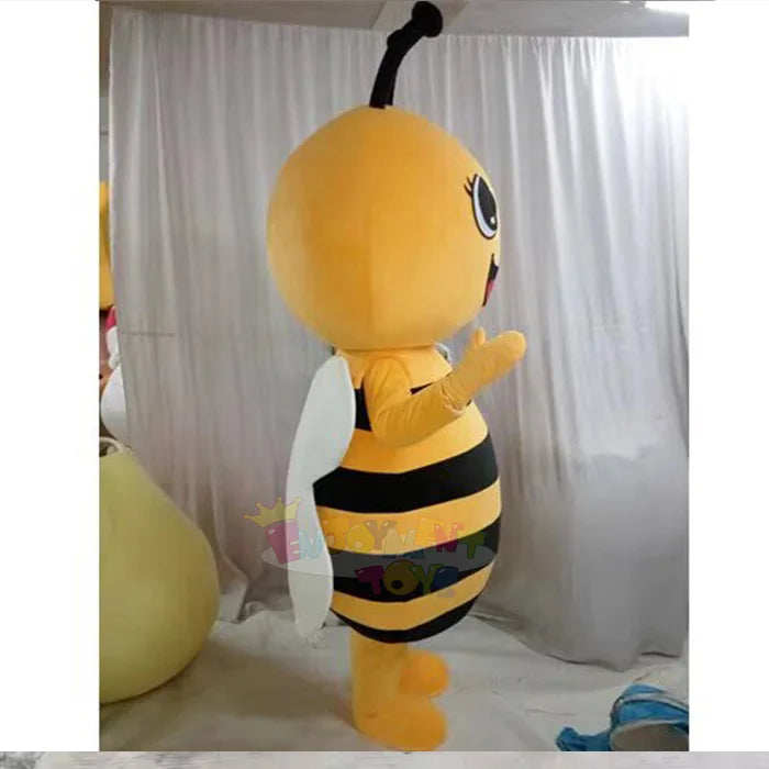 Wholesale Party Favors Fuzzy  Bee Costume Mascot  Custom Soft Plush Cute Bee Costume Cosplay
