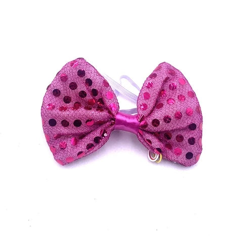 Sequin Led Bowtie Performer Event Led Light up Flashing Bowtie Fancy Light for Party