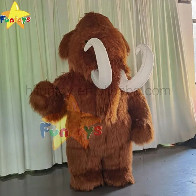 Funtoys Adult Cartoon Inflatable Elephant Mascot Costume Halloween Traje for Cosplay