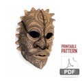 Leather Tribal Mask Printable Pattern Bundle — Intermediate + Advanced by Rockwell Masks