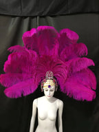 The Stardust Samba Enchantment – Exquisite Feathered Dance & Stage Headdress
