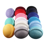 16x19cm Oval Sinamay Button Cap Fascinator Base 5-Pack DIY Millinery Hat Mold