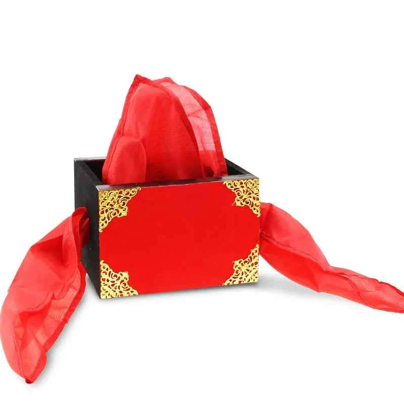Silk Through The Fire/Fire Box Magic Tricks Comedy Stage Magia Scarve Appeairng Magie Fire Illusion Gimmick Props for Magicians - Big Tim's Magic Emporium