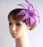 16cm Sinamay Floral Bow Fascinator Hair Clip Kentucky Derby Cocktail Tea Party Hat