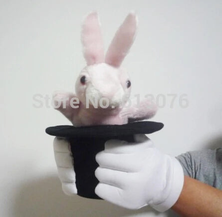 Deluxe Rabbit In the Hat Puppet Magic Tricks Cute Little Bunny Magia Magician Stage Illusions Gimmick Props Comedy Toy for Kids - Big Tim's Magic Emporium