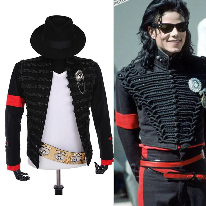 Cosplay for MICHAEL JACKSON Costumes Military Jacket for Retro Style Handmade Halloween Christmas Xmas - Big Tim's Magic Emporium