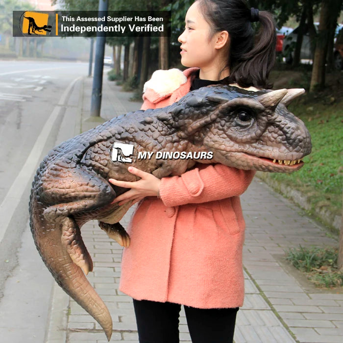 MY-Dino D29-3 Realistic Latex Dinosaur Carnotaurus Hand Puppet