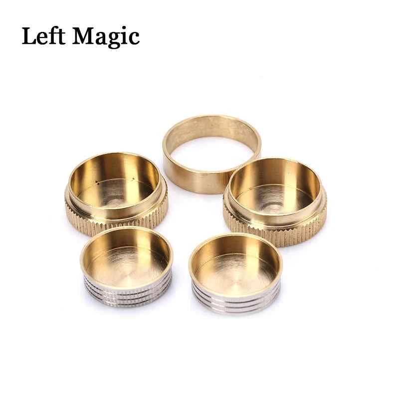 Copper Dynamic Coins (10 Pence Version) Magic Tricks Money Fly Coin Fly Plating Magic Props Close Up Street Coin Money Magic