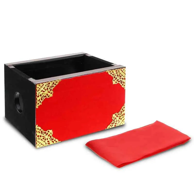 Silk Through The Fire/Fire Box Magic Tricks Comedy Stage Magia Scarve Appeairng Magie Fire Illusion Gimmick Props for Magicians - Big Tim's Magic Emporium