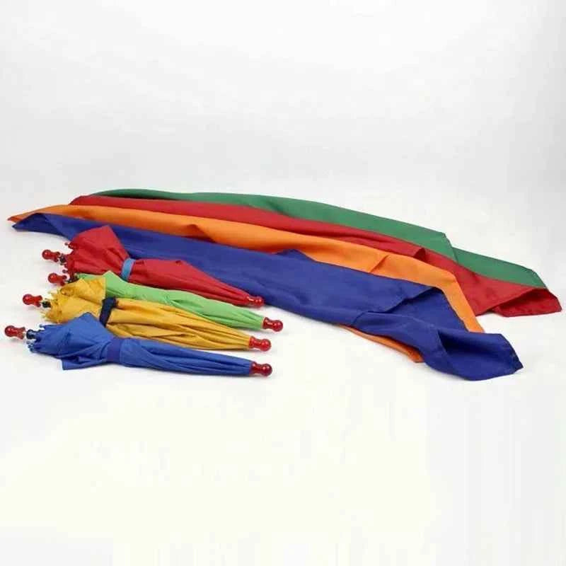 Silk to 1 set Four Umbrellas Magic Tricks Scarves Magia Magician Stage Illusion Gimmick Prop Funny Mentalism Classic Toys