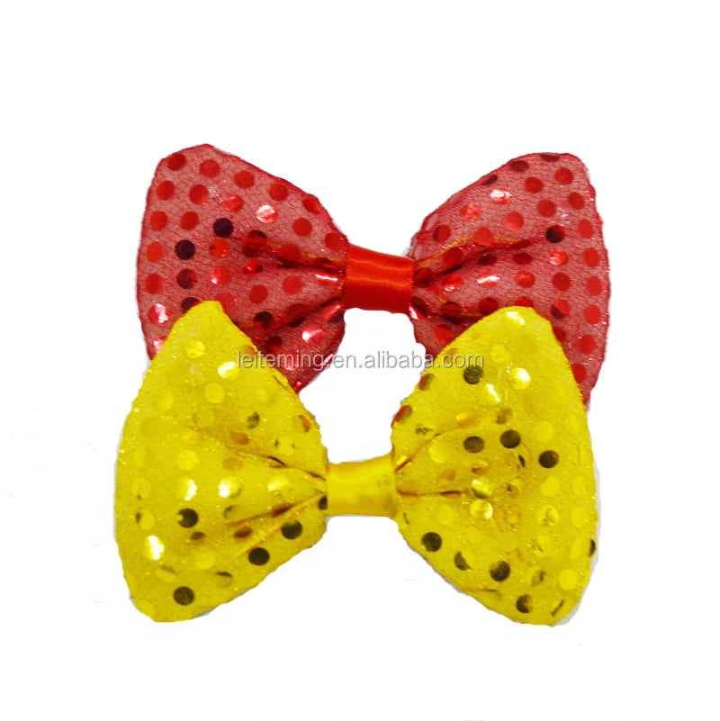 Sequin Led Bowtie Performer Event Led Light up Flashing Bowtie Fancy Light for Party - Big Tim's Magic Emporium